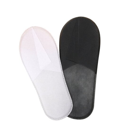 10 pairs of disposable slippers (5 black + 5 white) - Picture 1 of 6